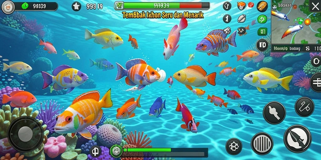 Tampilan gameplay menembak ikan yang seru di 9939.