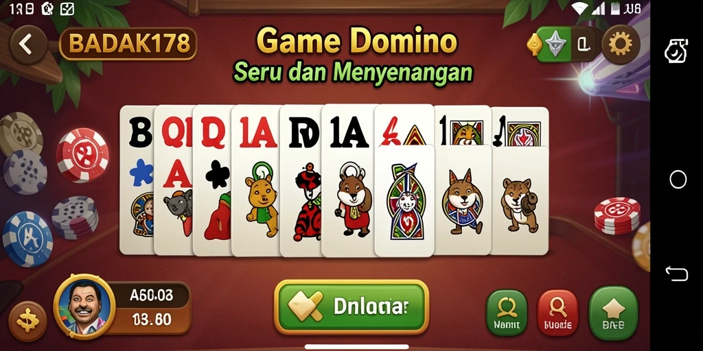 Screenshot gameplay <strong>BADAK178</strong> yang menampilkan keseruan permainan Domino.