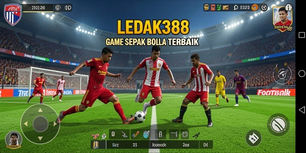 Tampilan luar biasa dari gameplay sepak bola LEDAK388.
