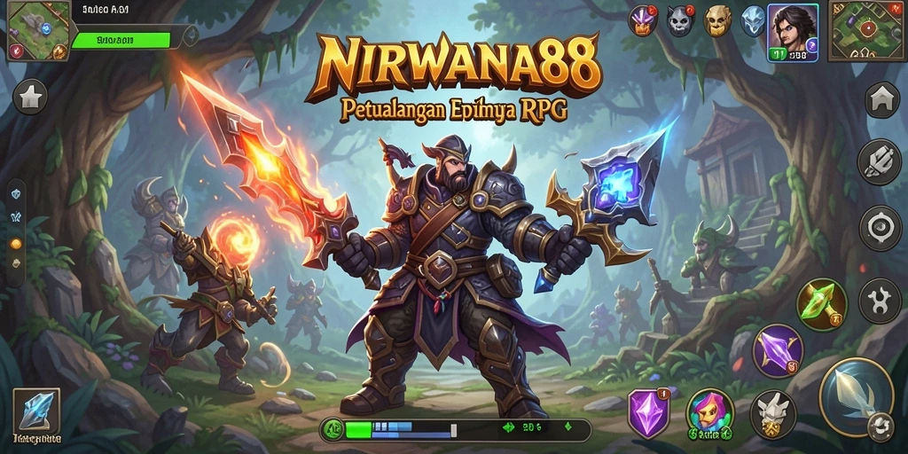 Tangkapan layar gameplay menunjukkan aksi mendebarkan dalam NIRWANA88.