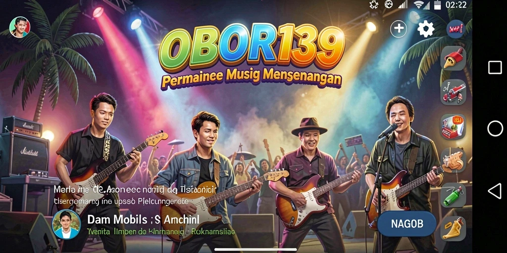 Tampilan gameplay OBOR138 yang seru dan interaktif dengan musik.